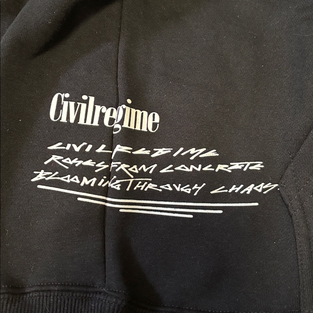 Civil Regime Deadpool Collab Graphic Black Hoodie Size: Large NWT - Picture 4 of 9